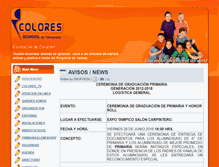 Tablet Screenshot of coloresschool.com.mx